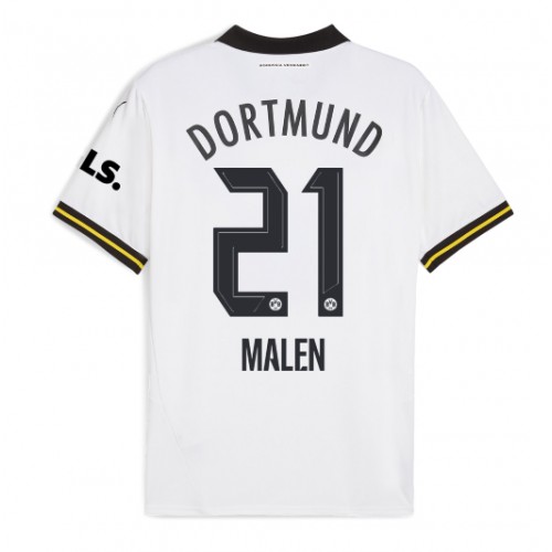 Fotbalové Dres Borussia Dortmund Donyell Malen #21 Alternativní 2024-25 Krátký Rukáv